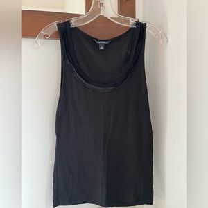 Banana Republic Women’s Black Tank with Neckline Detail, Sz S
